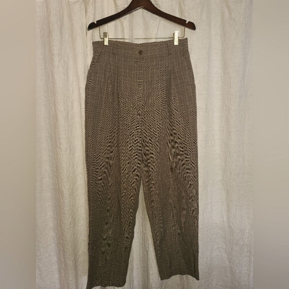 Jaclyn Smith plaid trousers sz14